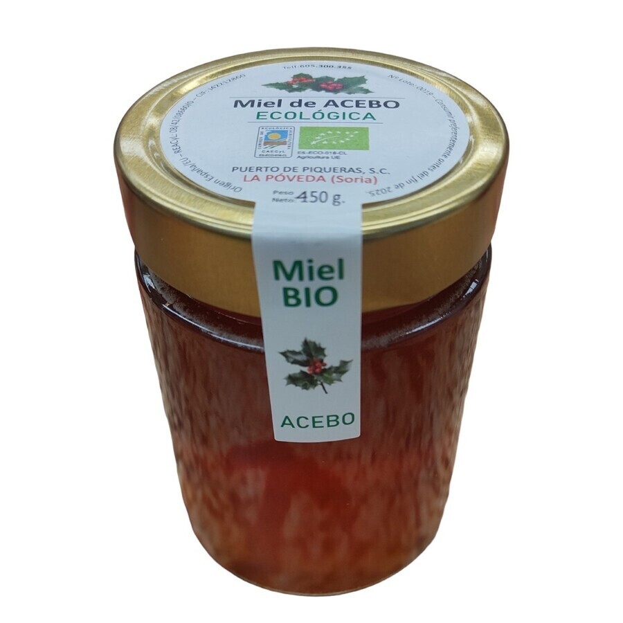 Miel ecologica de acebo de Soria 450g